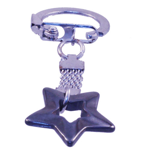 432013 - Брелок гематит  Звездочка