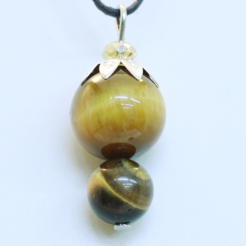 421058 - Подвеска ягодка Канзаши коричневый